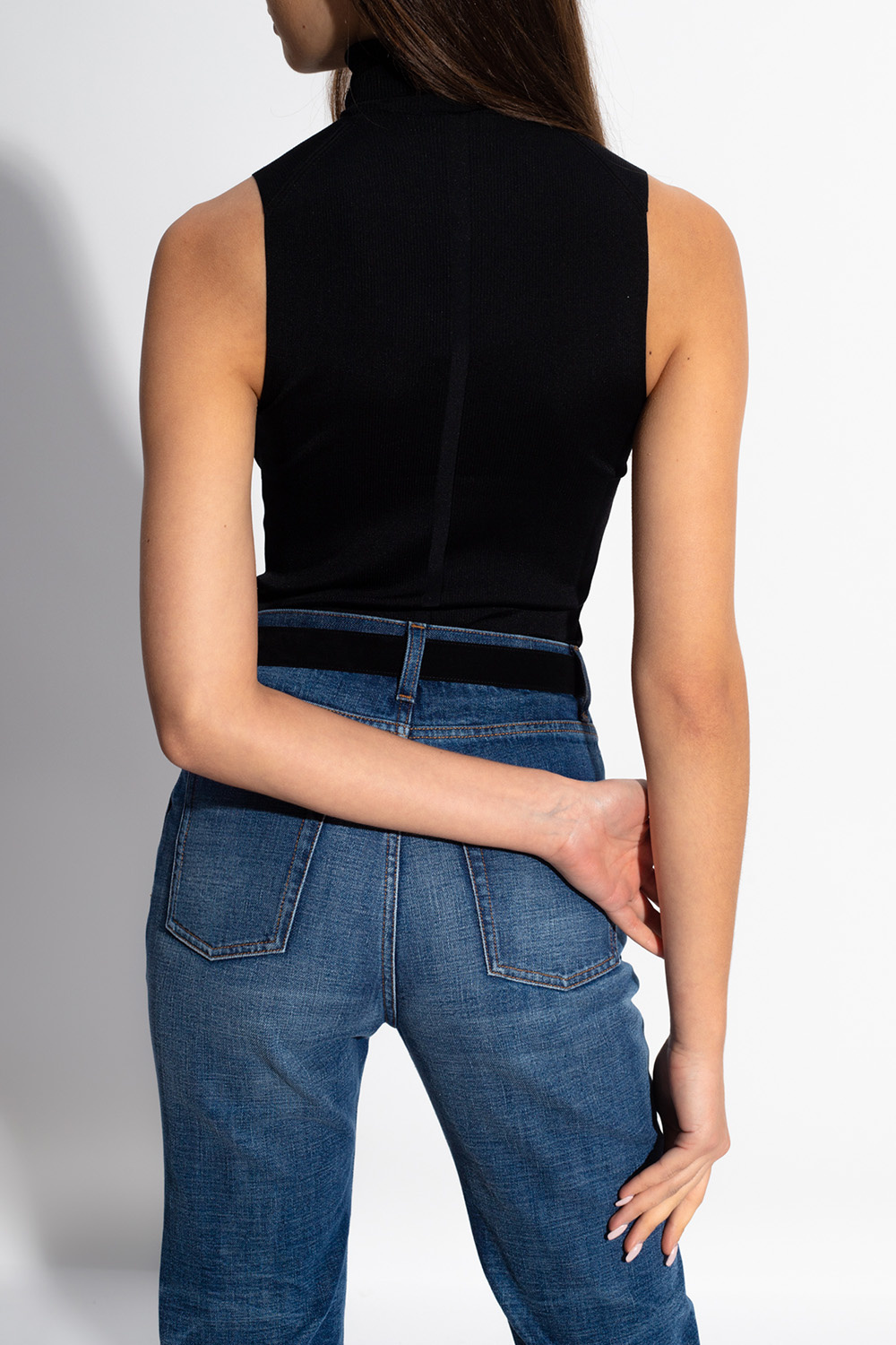 Silk sleeveless turtleneck top The Row GenesinlifeShops Iceland